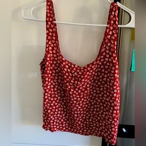 Reformation scoop neck floral tank